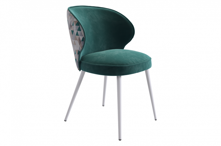 Стул Остин (зеленый (велюр)/белый)_0