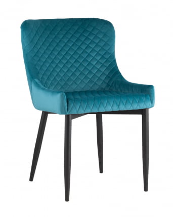 Стул мягкий Ститч велюр (Темно-бирюзовый)_0