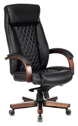 Кресло руководителя Бюрократ T-9924WALNUT/CHOK_0