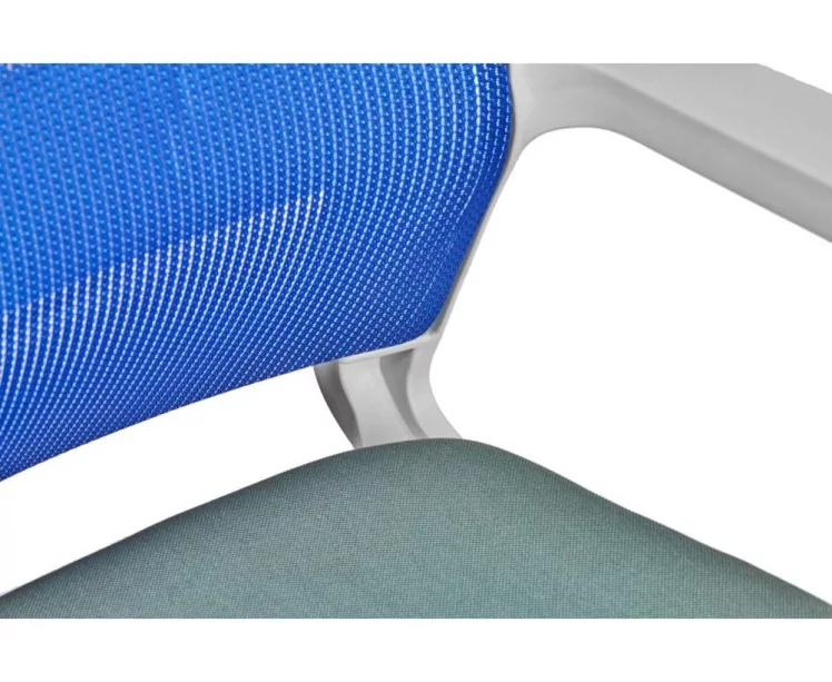 Кресло офисное Бит LB белый пластик Синий_4