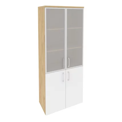Шкаф высокий широкий ONIX O.ST-1.2R Тиквуд Светлый/Белый_0