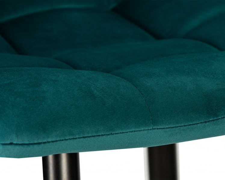 Стул барный DOBRIN NICOLE (черные матовые ножки, морской волны велюр (108-119))_7