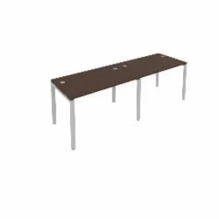 Рабочая станция на 2 раб.места Metal System Б.СМ-2.2 Венге/Серый_0