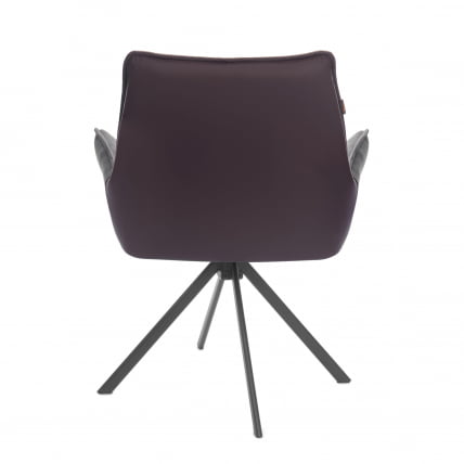 Кресло Murano/Мурано опора 360, велюр/букле (HYP)/Экокожа, бежевый/коричневый_3