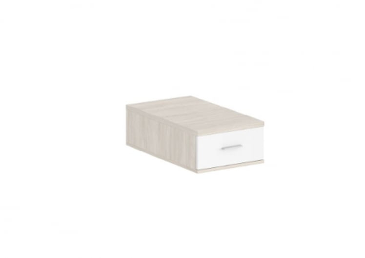 Подвесная тумба с 1 ящиком Sigma SG.532.OL.WH Дуб светлый Белый_0