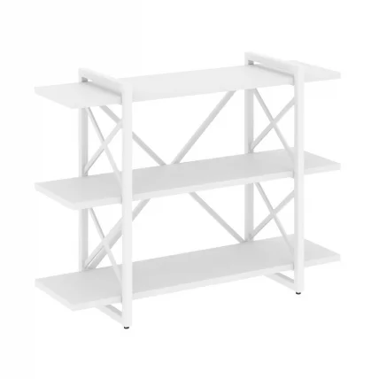 Стеллаж на регулируемых опорах - 3 полки LOFT VR.L-MST.O-3.8V Металл белый Белый Бриллиант_0