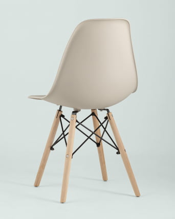 Стул Eames Style DSW бежевый 4 шт. комплект (разборный каркас)_7