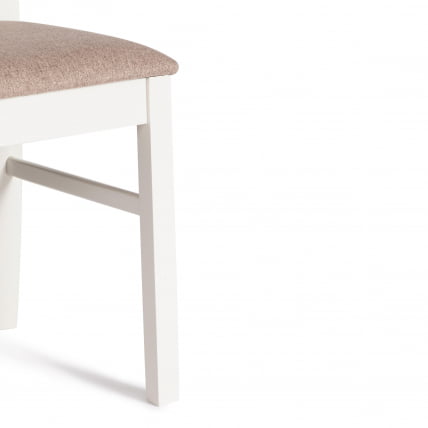 Стул Гермес/ Hermes дерево гевея, 43х49х94см, Ivory white, ткань серая (TM-164)_7