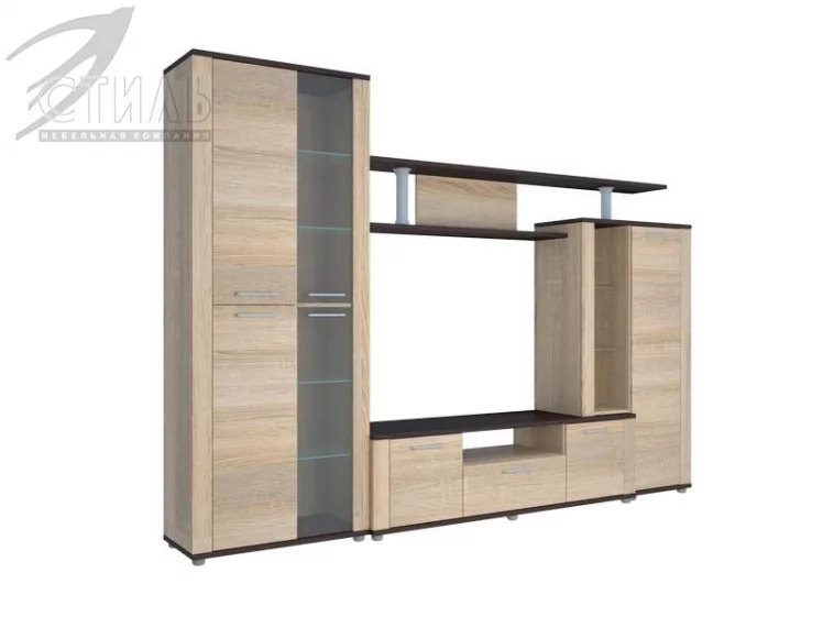 Гостиная Соло 10А Венге/Дуб сонома_2