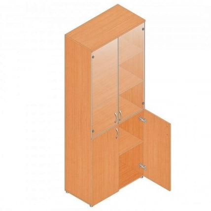 Шкаф для документов со стеклом Р.Ш-2СБ Дуб Кронберг_0