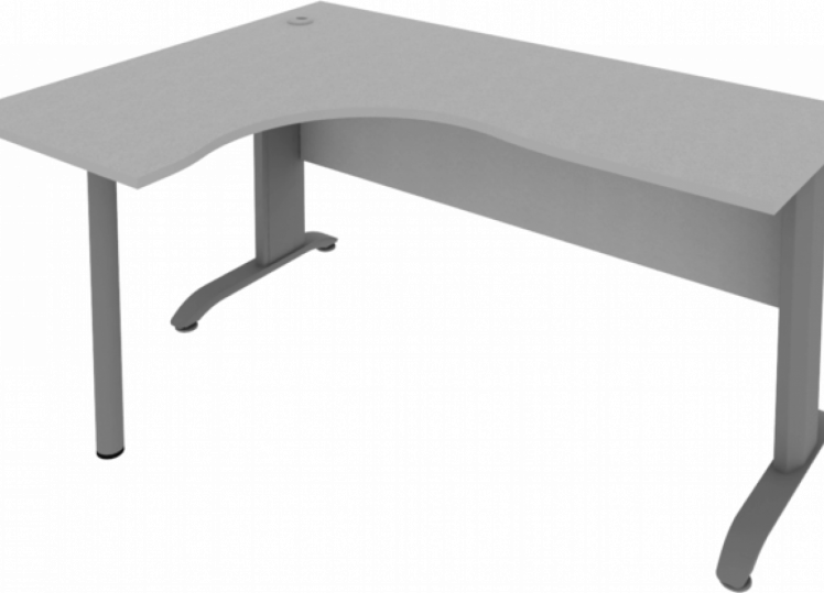 Стол криволинейный левый Riva ПЛ.СА-4 Л Серый_0