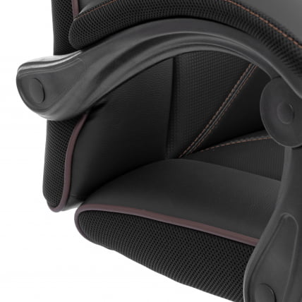 Кресло Арена металБЛ кож/зам, черный/черный карбон, 36-6/карбон черный / Arena metalBL_9