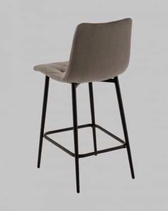 Стул полубарный Одди Diamond велюр темно-серый_6