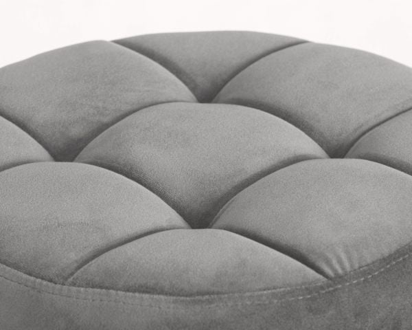 Табурет барный ДОБРИН БРУНО БЛАCК (серый велюр (МДЖ9-75)) 2 шт / DOBRIN BRUNO BLACK (MJ9-75))_2