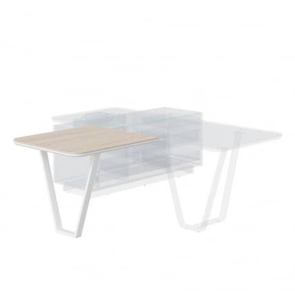 Брифинг-приставка Line СФ-573409.1 Дуб светлый Белый_0