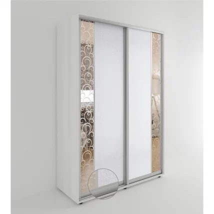 Шкаф-купе 2-х дверный Акцент-Вера КС 1600х600  Выбеленное дерево_0