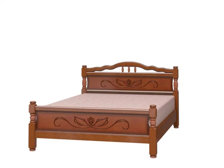 Кровать из массива Карина-5 200х160 Орех_0