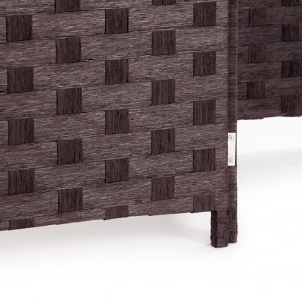 Ширма с полками Secret De Maison NICE (mod. TT-RD007) сосна+бумажный жгут, 200*180, Орех (Walnut)_5