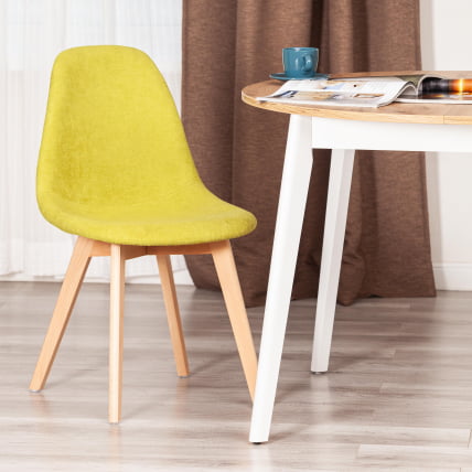 Стул CИНДЙ СОФТ (мод. C1021Ф1-1) фактурный велюр/дерево бук, 55 х 48 х 83 см, Светло-зеленый ЛЙ1701-8 / натуральный / CINDY SOFT (mod. C1021F1-1) LY1701-8_8