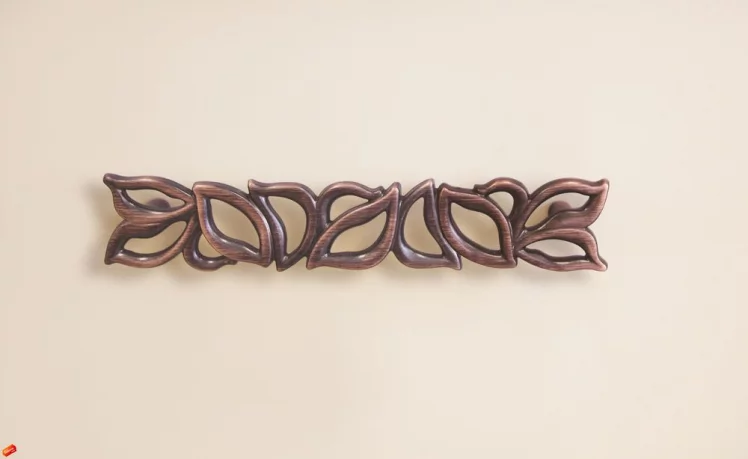 Шкаф для одежды со штангой Катрин 92.11 Дуб венге Белый песок Браун вуд_5