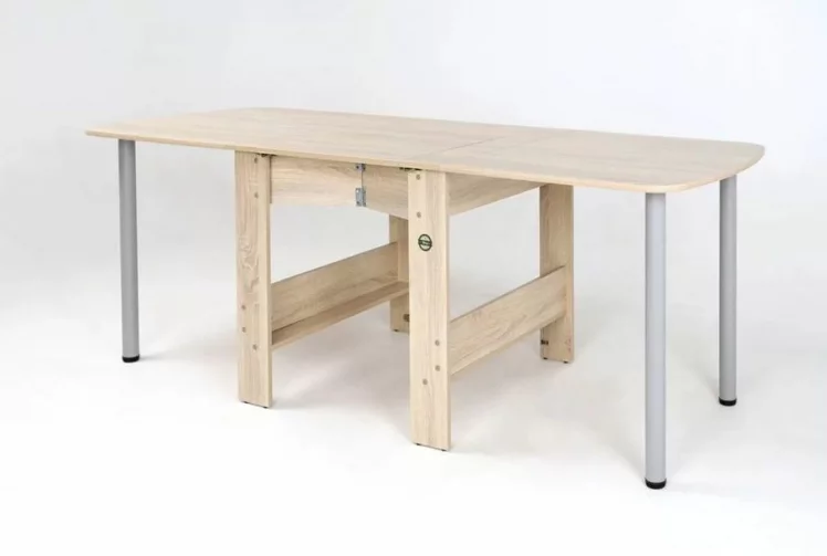 Стол-книжка раздвижной Оригами Ясень Шимо светлый_8