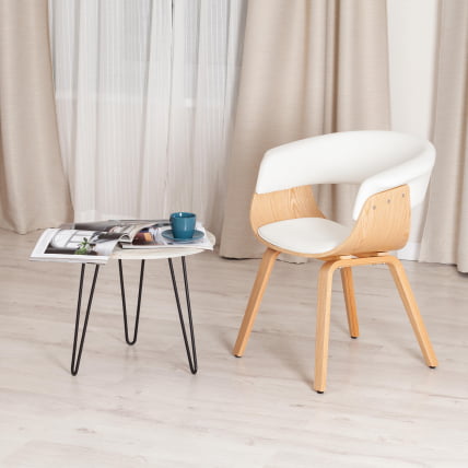 Стул VIMTA (mod.8021) дерево / экокожа, 69х56х77 см, натуральный/белый_9