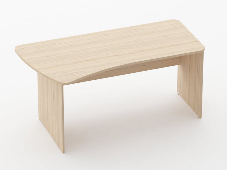 Стол эргономичный Glassy 1.12.16Л Бук светлый_0