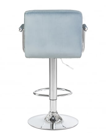 Стул барный DOBRIN KRUGER ARM Пудрово-голубой велюр MJ9-74_4