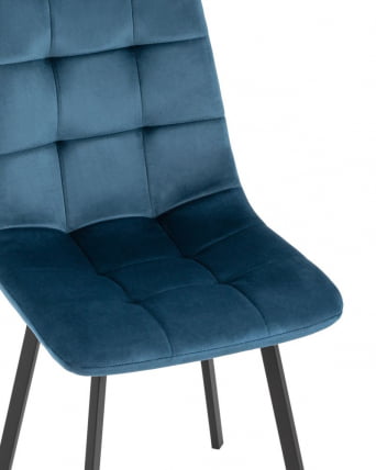 Комплект из двух стульев Chilly велюр сине-зеленый 2 шт._6