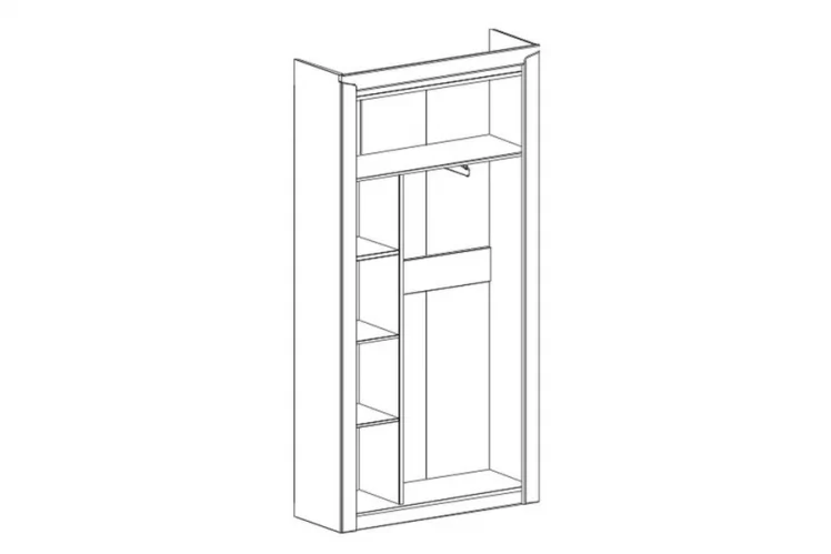 Шкаф двухдверный Соренто 14 Дуб Стирлинг_1