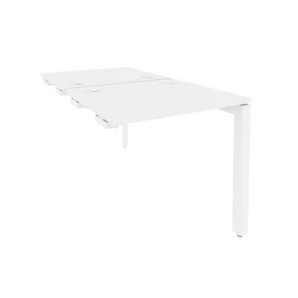 Стол-приставка двойной на П-образном м/к к опорным элем. ONIX O.MP-D.SPR-0.7 Белый Бриллиант_0