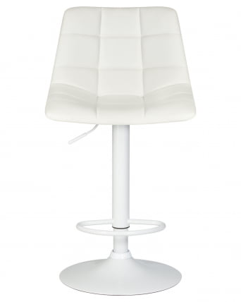 Стул барный DOBRIN TAILOR WHITE Белый PU_5