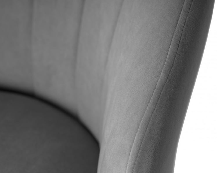 Стул обеденный DOBRIN NAOMI (ЭМАЛЬ ЧЕРНЫЙ МУАР велюр Catania Stone)_6