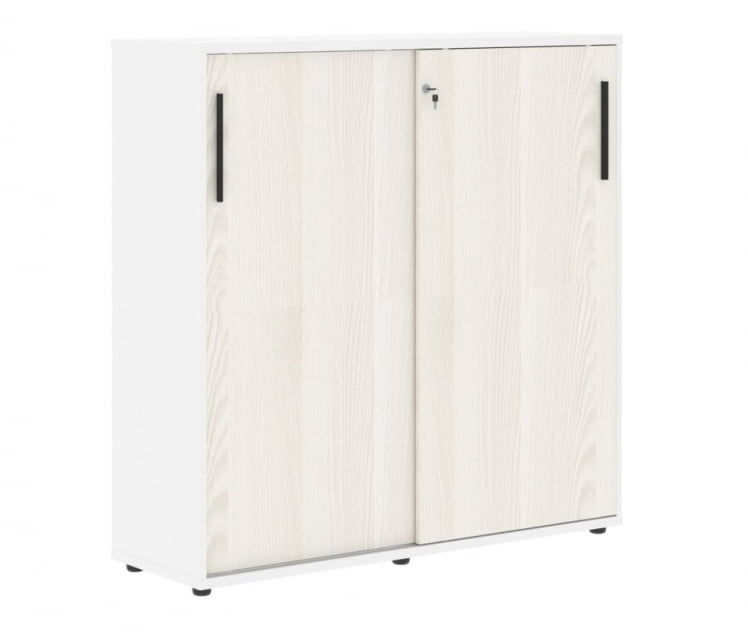 Шкаф с дверьми-купе ЕДИС ЕМC 1343 Ясень Траун Черный Белый / EDIS EMC_0