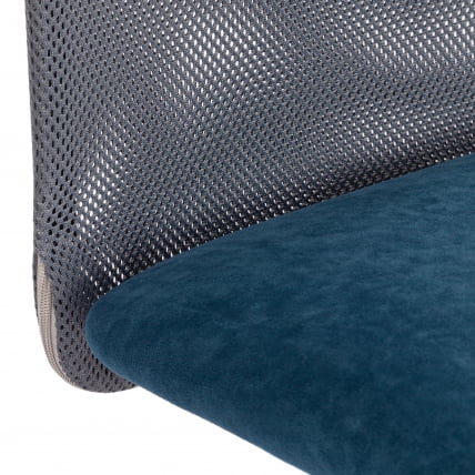 Кресло START флок/ткань, синий/серый, 32/W-12_6