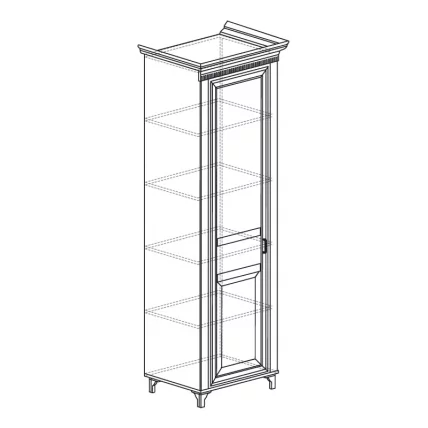 Шкаф для одежды 1-дв Марлен 472_1