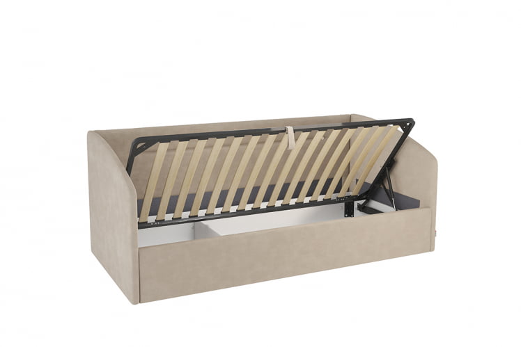 Кровать  0.9 Альба (Софа) КМ.S-16 капучино (велюр)_2