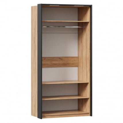 Шкаф двухстворчатый с паспарту Техно 03 Дуб Золотой_2