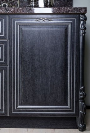 Кухонный гарнитур Италия №08 Черный Дуб темный_17