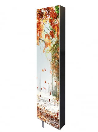 Поворотный зеркальный шкаф Драйв Шелф Арт (правый) Венге_4