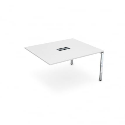 Стол системы БЭНЧ, переговорный, конечный GLOSS LINE НСПК-П.928 Белый Премиум_0