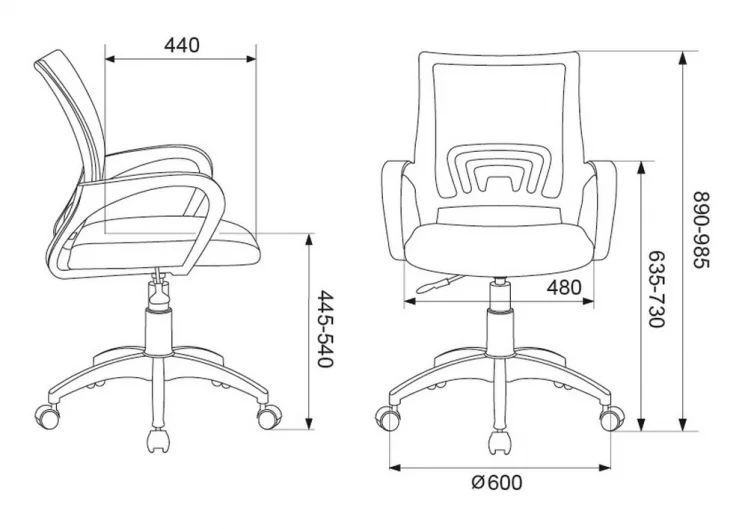 Кресло офисное Бюрократ CH-W695NLT Темно-серый_4