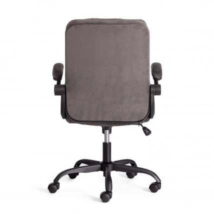 Кресло офисное Лугано велюр, темно-серый / Lugano_3