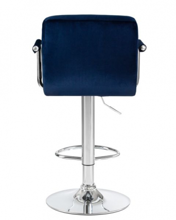 Стул барный DOBRIN KRUGER ARM (синий велюр (MJ9-117))_5