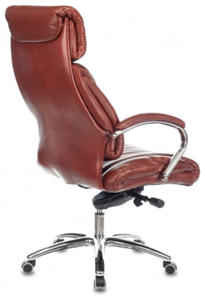 Кресло руководителя Бюрократ T-9904NSL светло-коричневый Leather Eichel_3