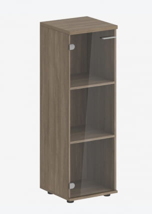 Шкаф средний со стеклом Sigma SG.804.OD.GL Дуб темный_0