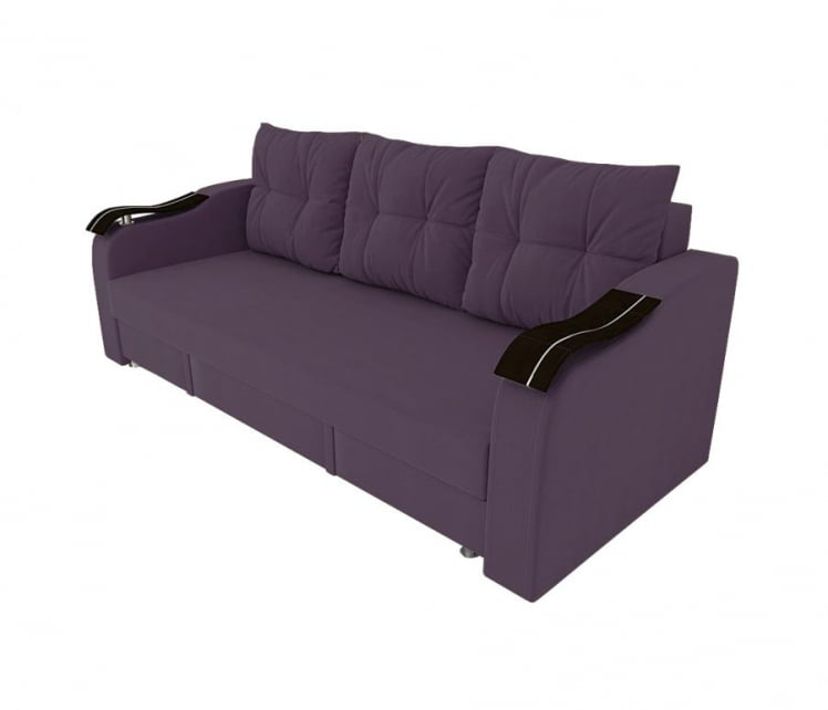 Диван Виктория МДФ (большой диван МДФ) (Berhouse) Цвет фасада: Бордо Велюто 25; Тип: Прямой; Материал фасада: Металл/Велюр_0