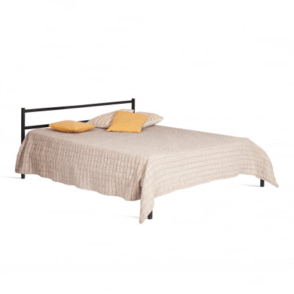 Кровать Marco металл, 160*200 см, черный_0