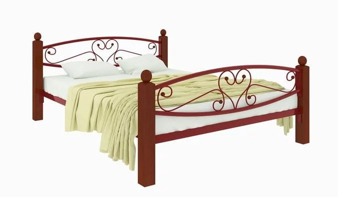 Кровать Каролина Lux plus 1600х1900 Красная_0
