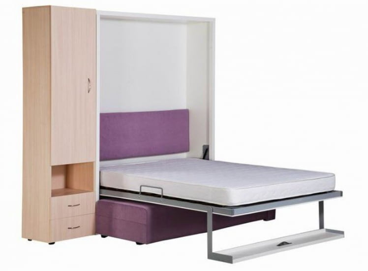 Шкаф-диван-кровать Смарт 1 3-в-1 левый 1600 Ясень шимо темный_2